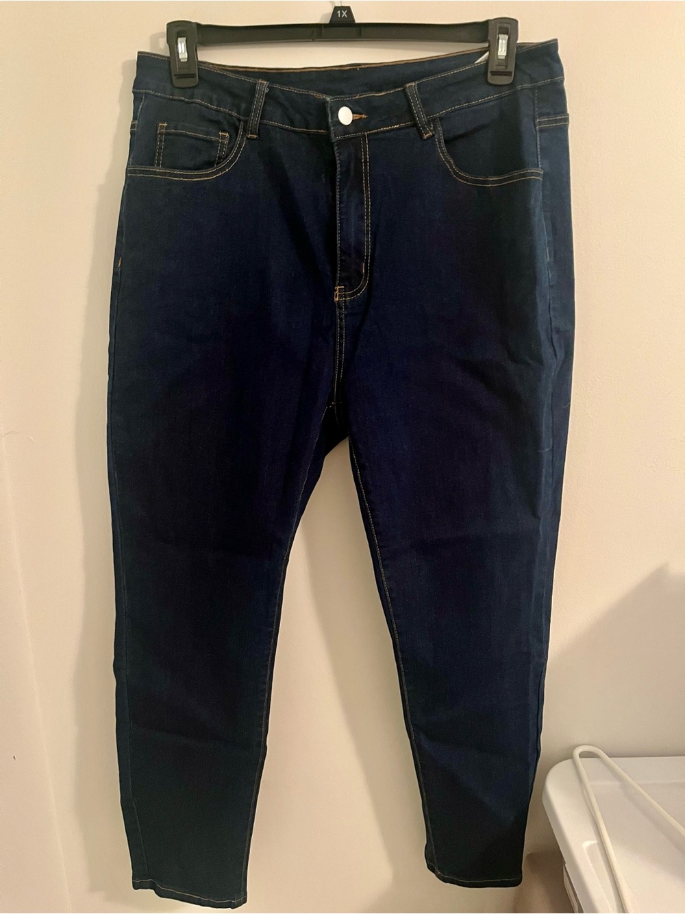 SHEIN Curve Dark Navy Jeans